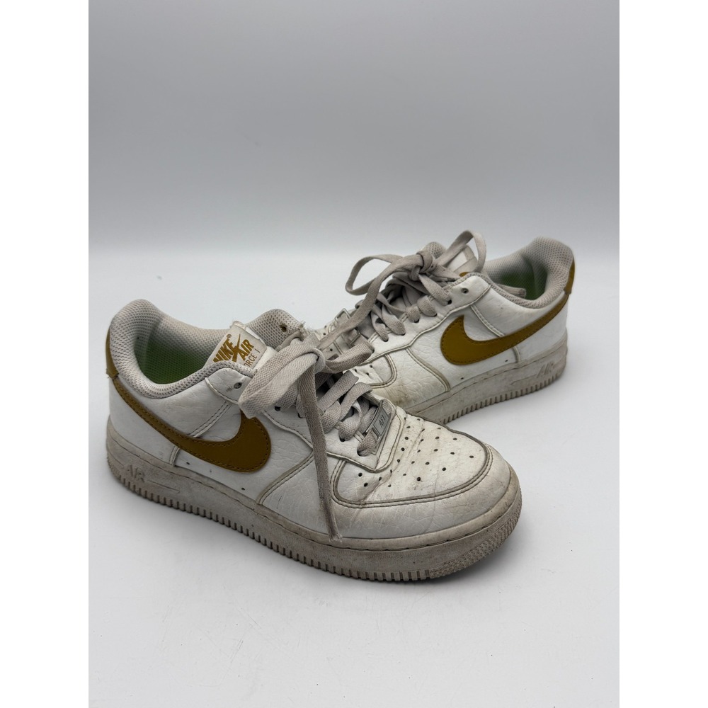 Nike‎ Air Force 1 Low White Gold DV3808-101 Womens Size 5.5 No Box